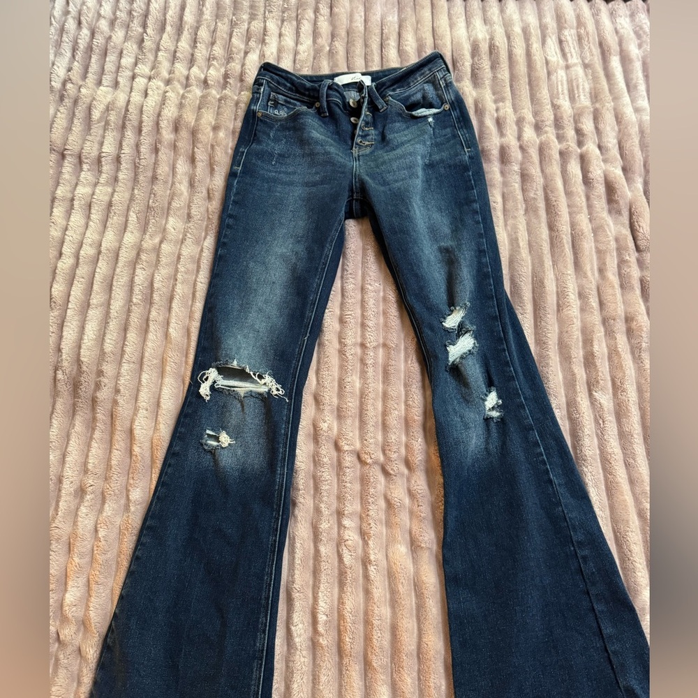 KanCan High Rise Dark Blue Jeans